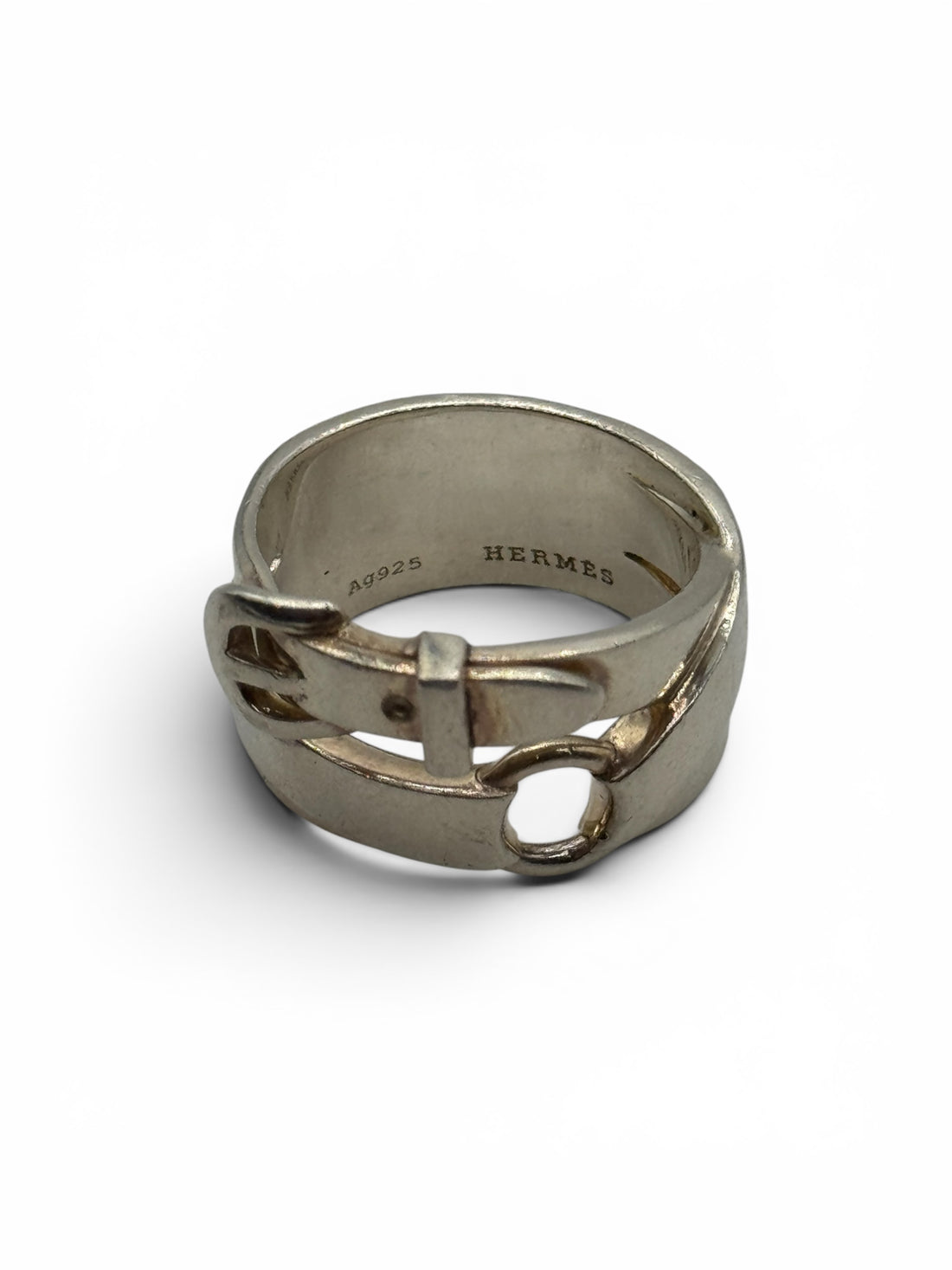 Hermès - Bague débridée MM argent T54