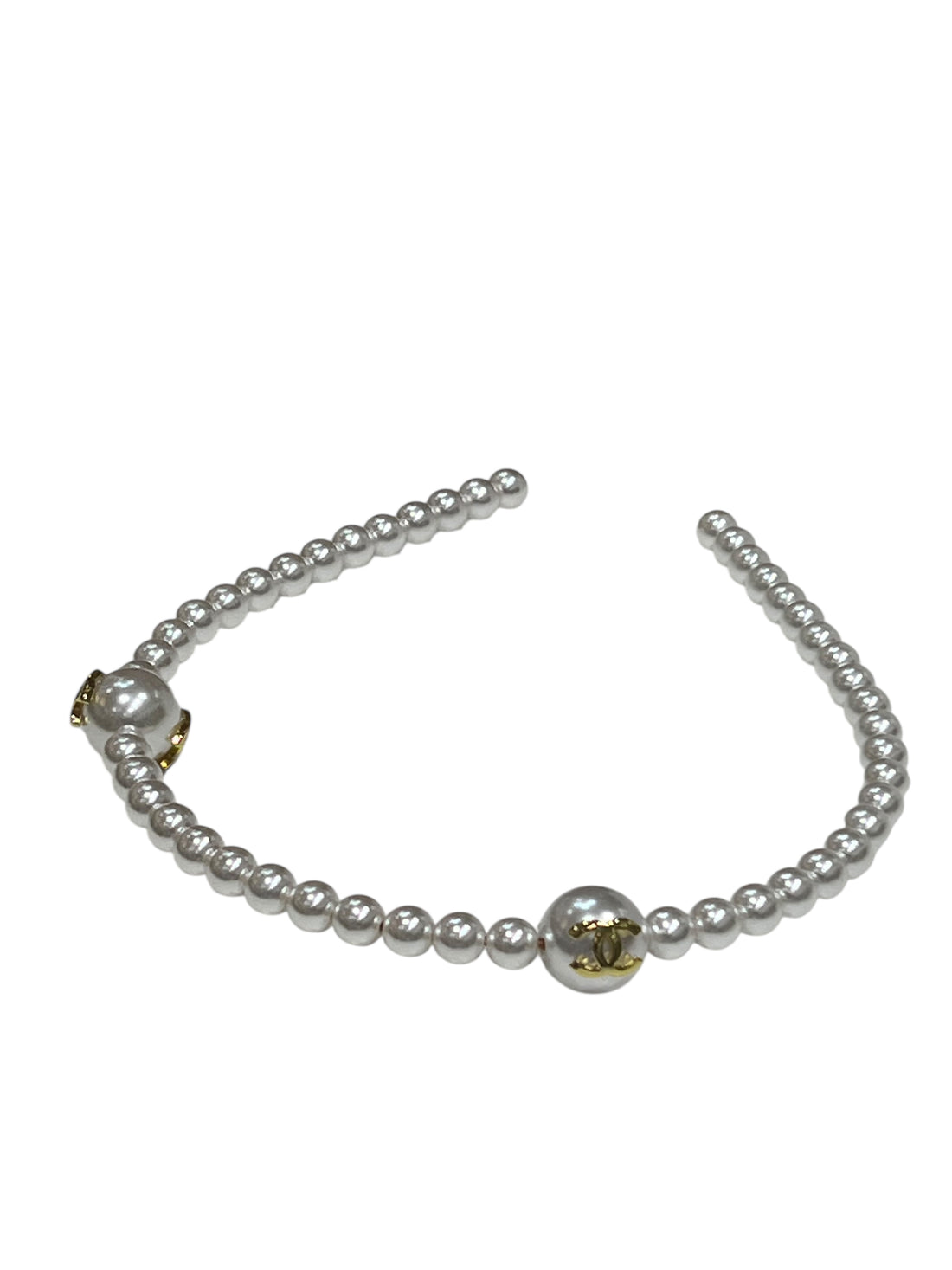 Chanel - Haarreif mit Perlen