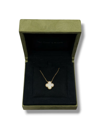 Van Cleef &amp; Arpels - Collier vintage Alhambra nacre &amp; Or jaune