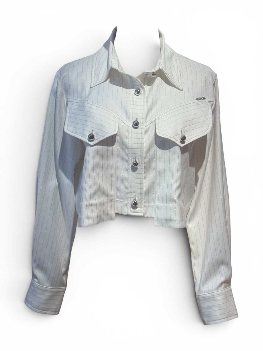 Sahoco - Veste courte blanche à paillette TM
