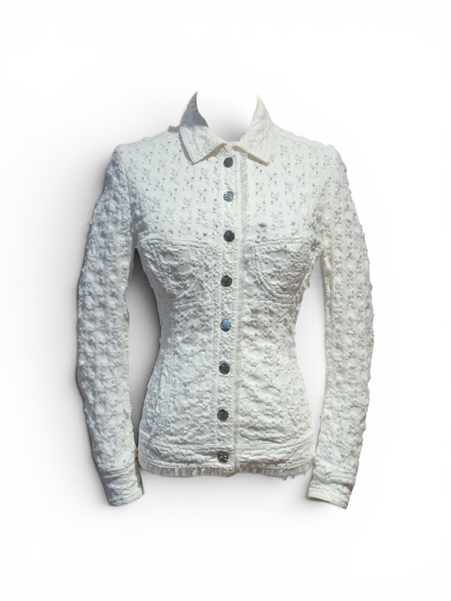 GF Ferré - Veste cintrée blanche TS