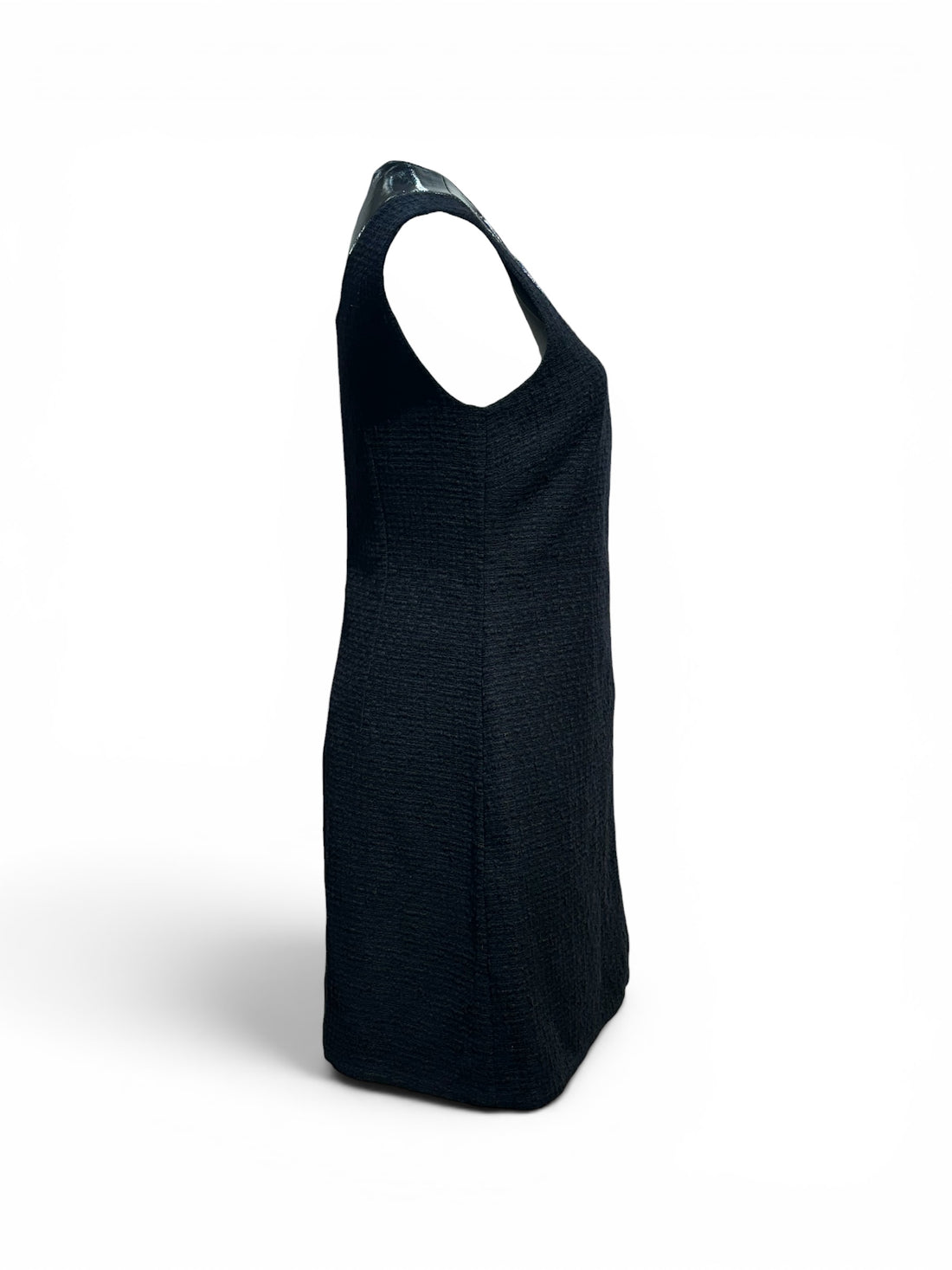 Versace – schwarzes Tweedkleid, Größe 38