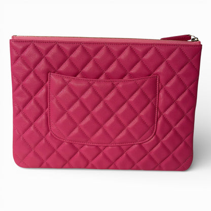 Chanel - Pochette Cuir Caviar Rose | Les Folies d’Eugénie
