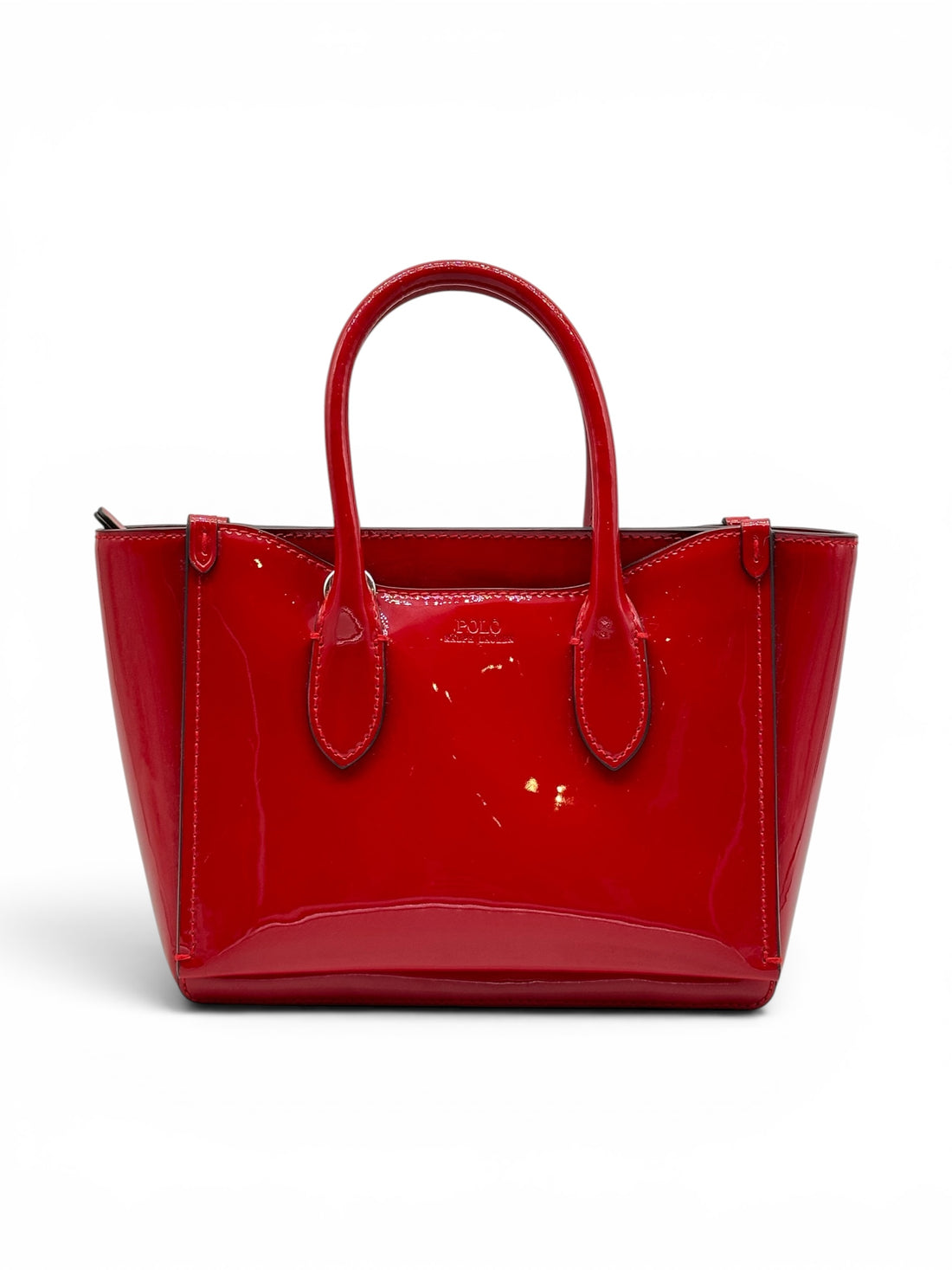 Ralph Lauren – rote Handtasche aus Lackleder