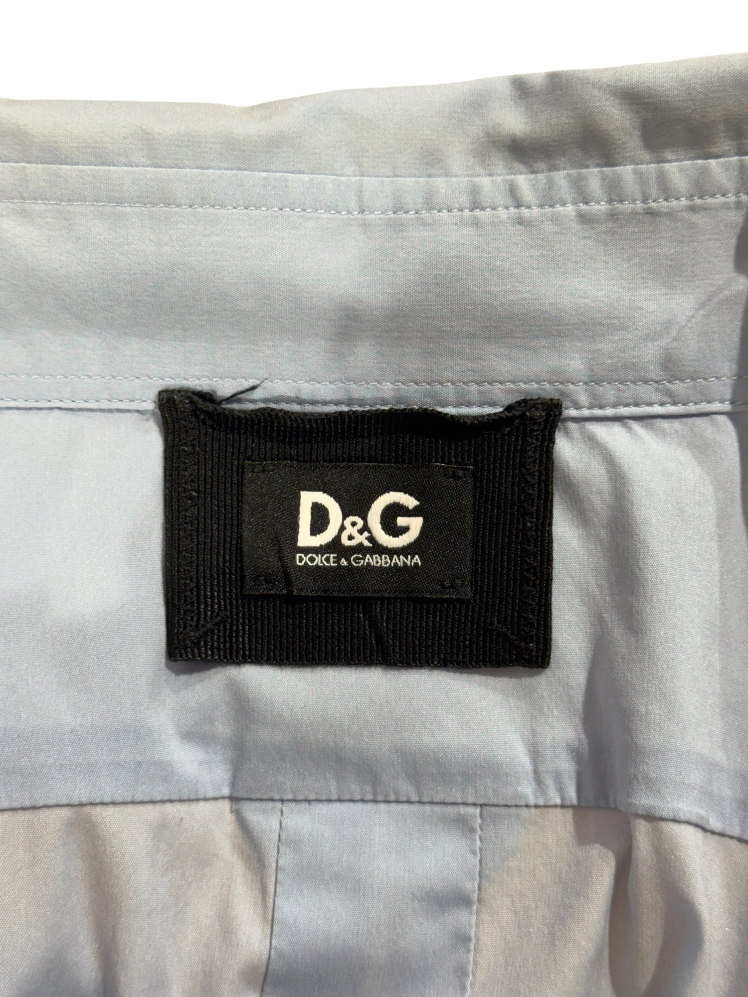 Dolce & Gabbana - Chemise cintrée bleu T38