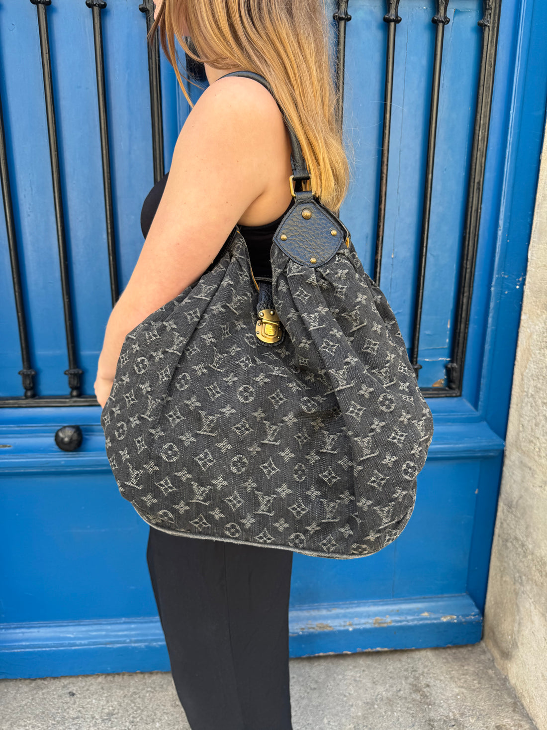 Louis Vuitton – Pleaty-Handtasche aus Denim