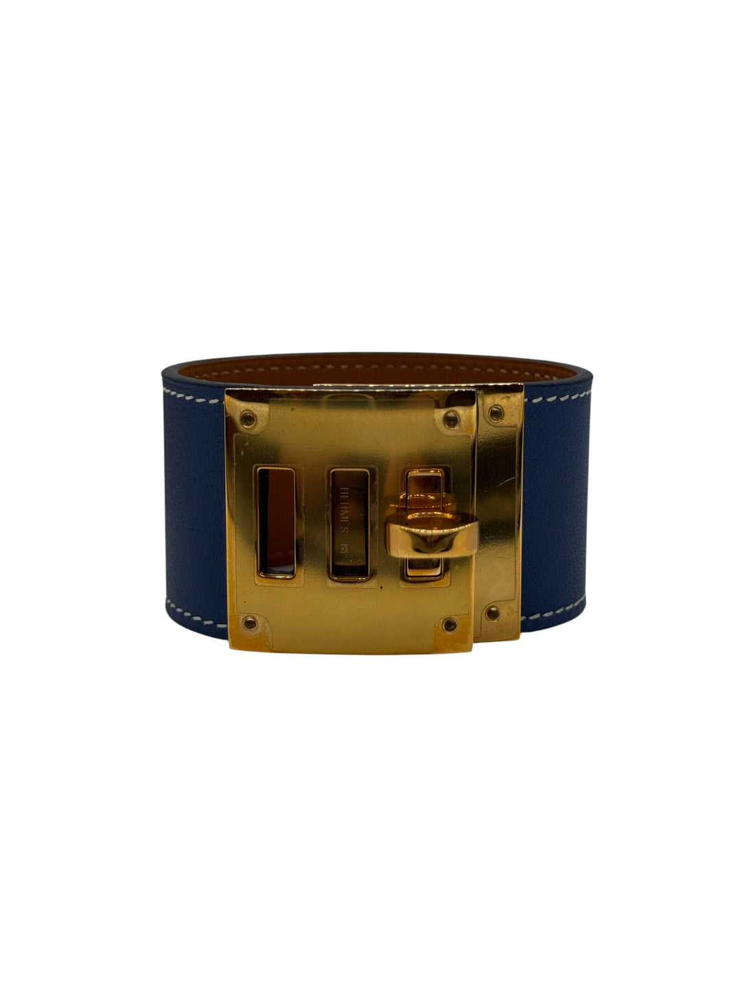 Hermès - Bracelet Kelly dog bleu T2