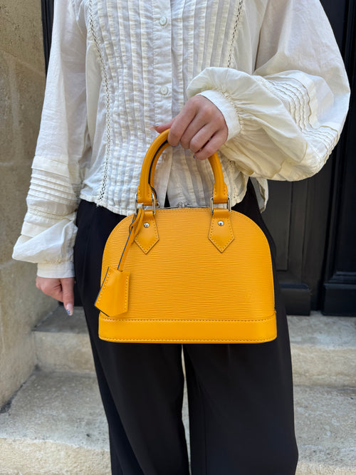 Louis Vuitton - Sac BB Alma épi jaune