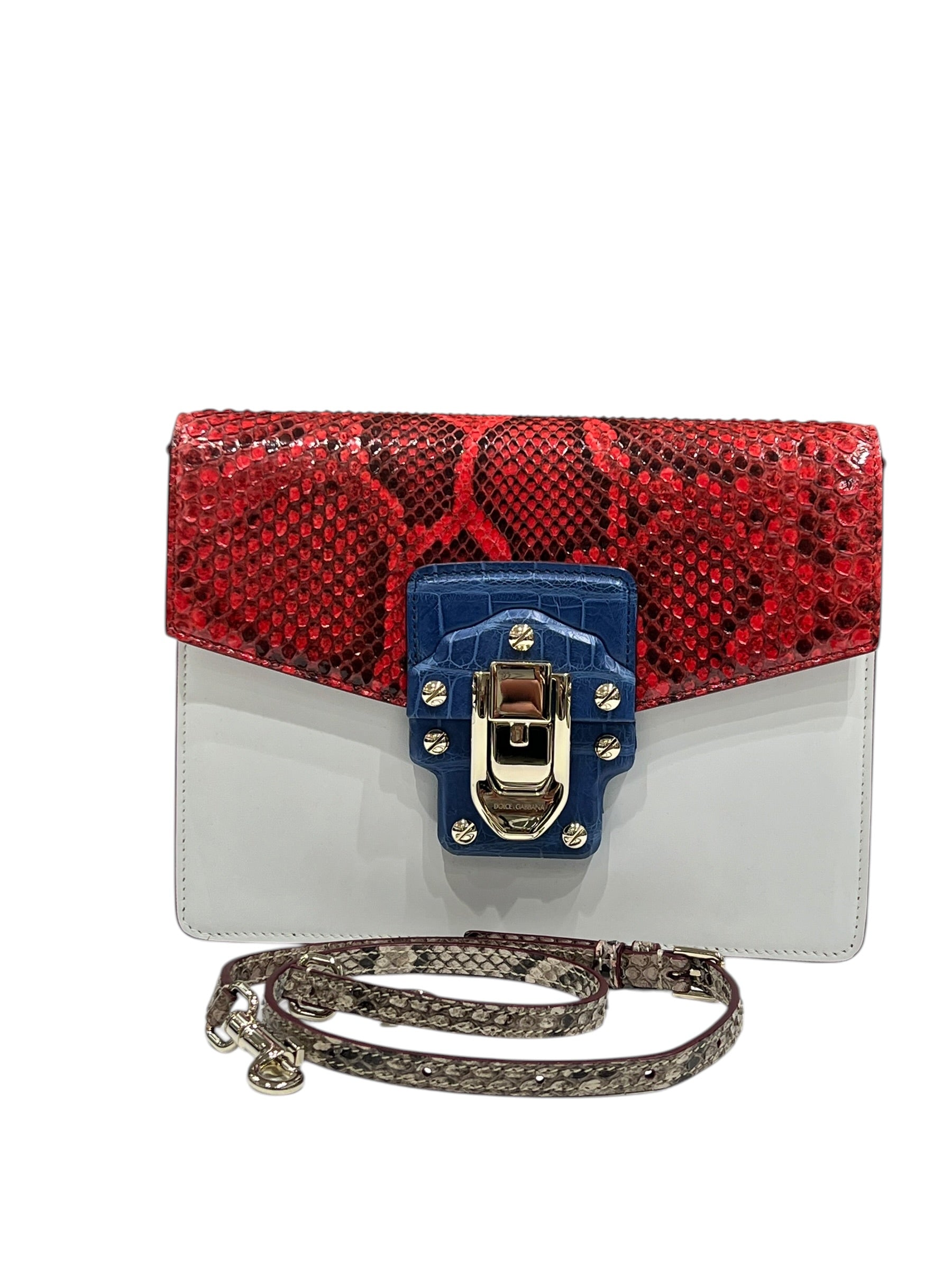 Dolce Gabbana Sac Lucia Bleu Blanc Rouge | Les Folies d’Eugénie