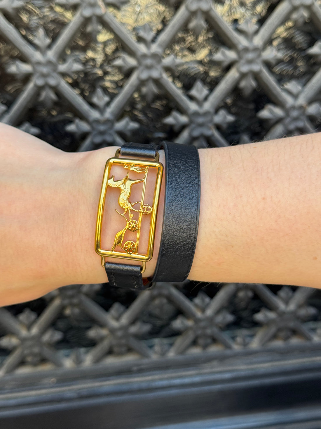 Hermès - Bracelet calèche double tour