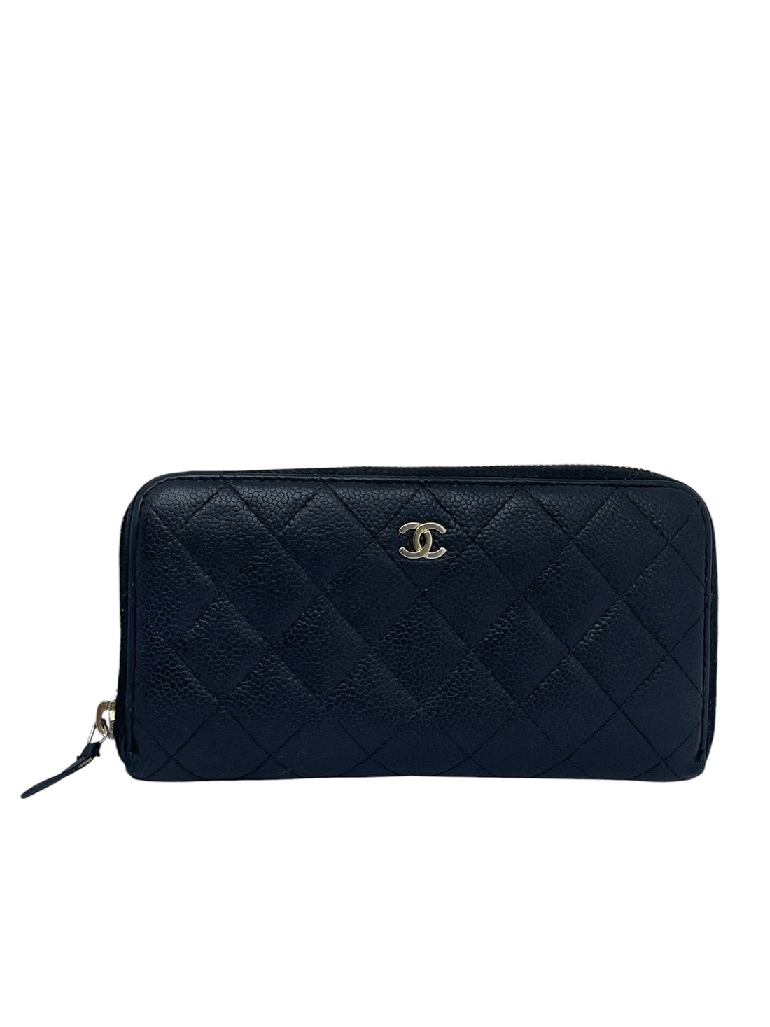 Chanel - Portefeuille noir Cuir caviar