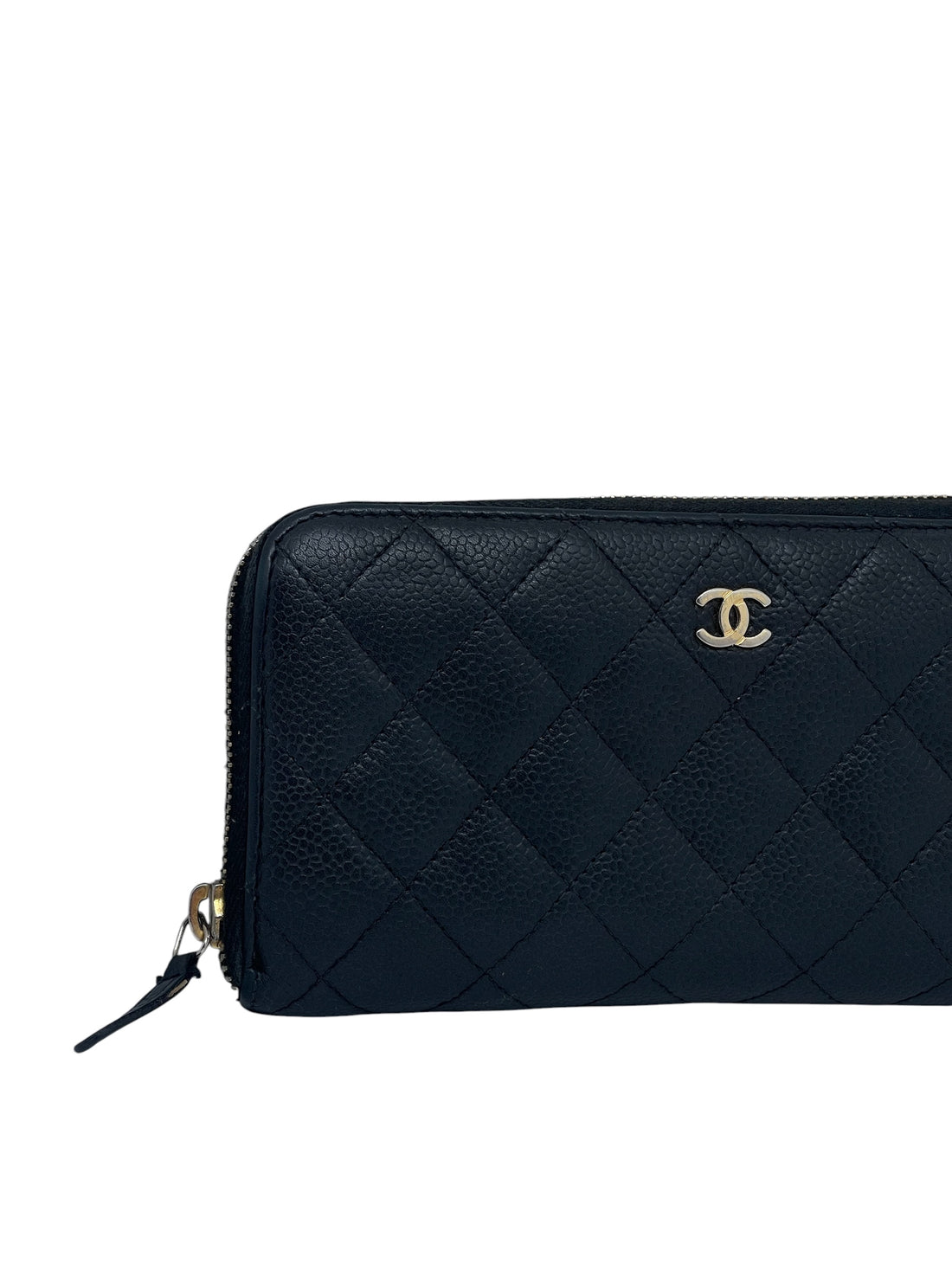 Chanel - Portefeuille noir Cuir caviar