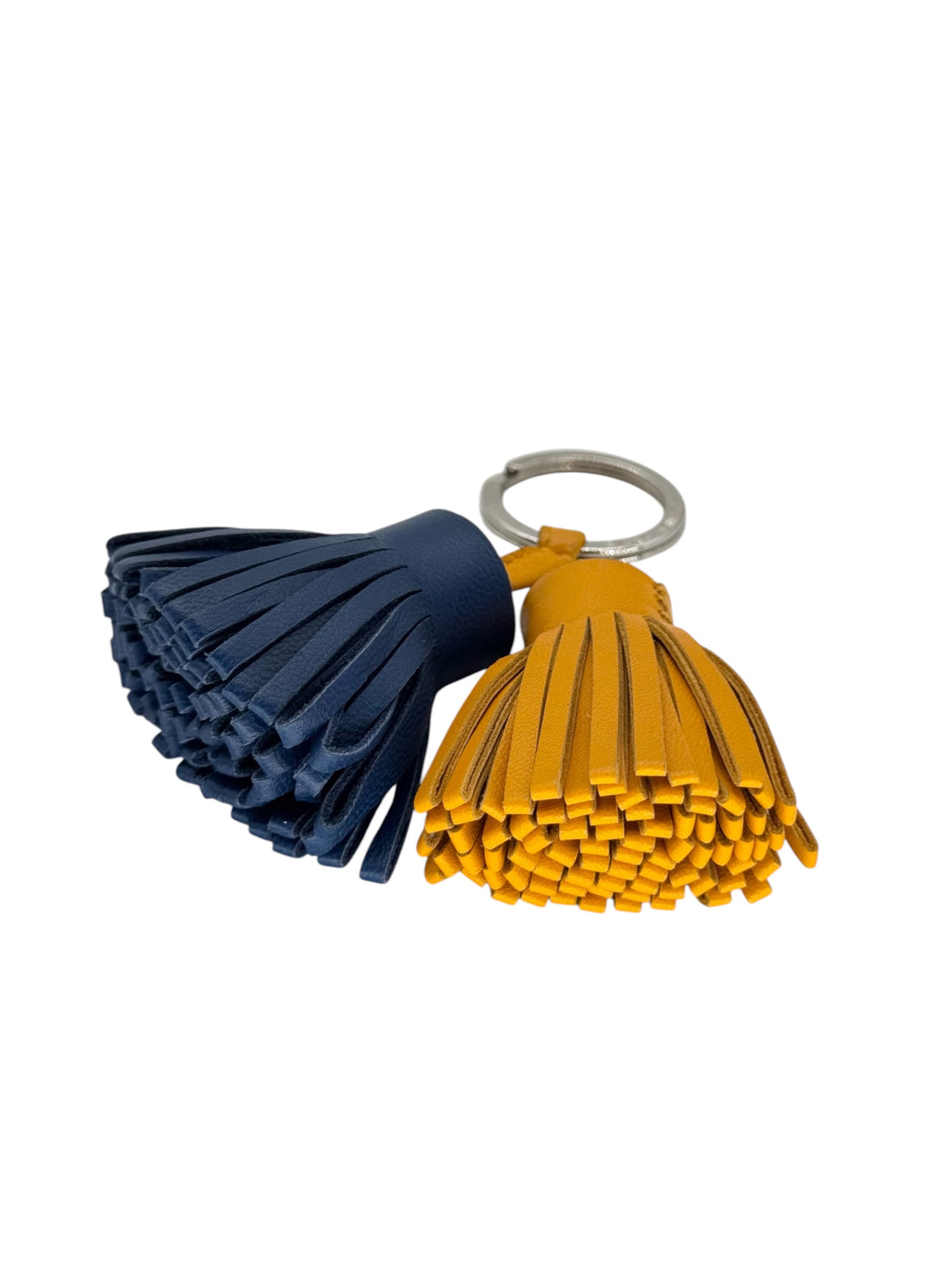 Hermès - Bijoux de sac Carmen jaune et bleu