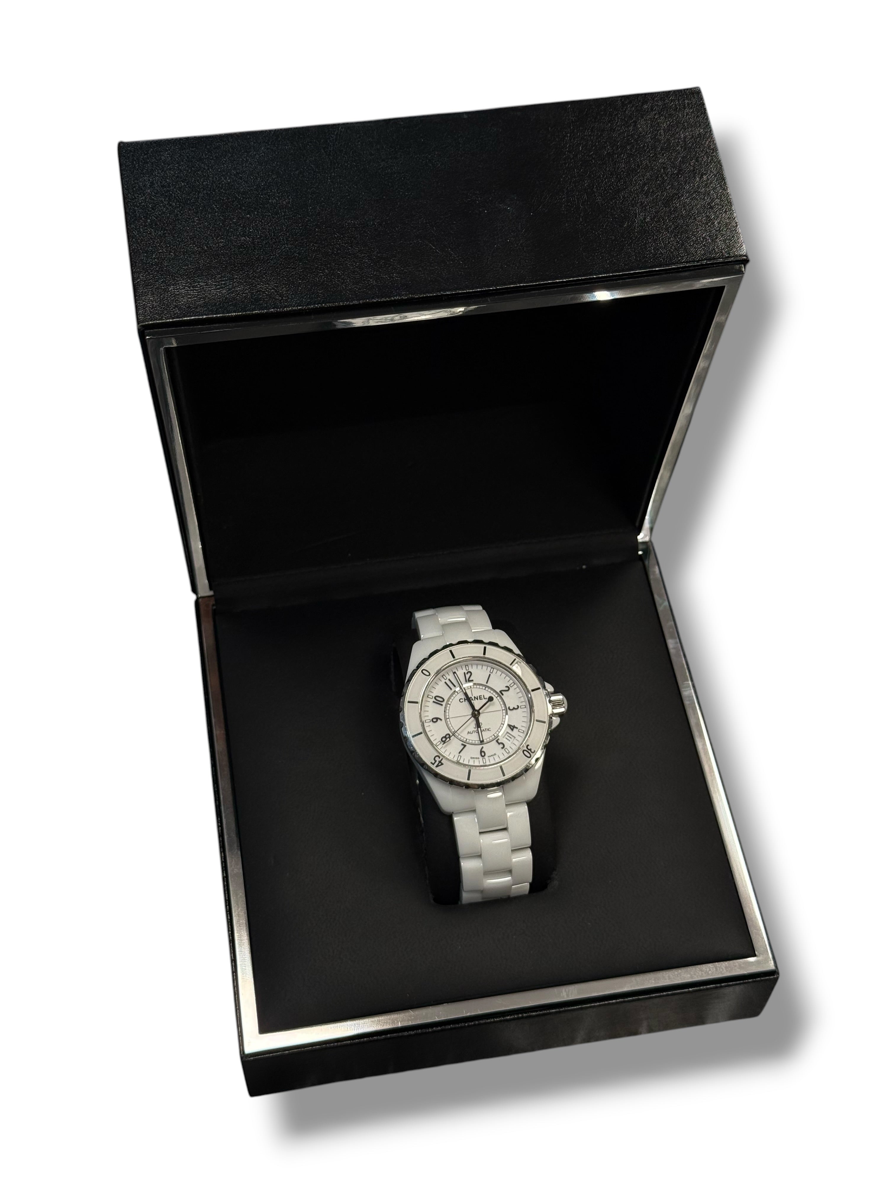 Chanel - Montre J12 Date 38mm Automatique céramique blanche