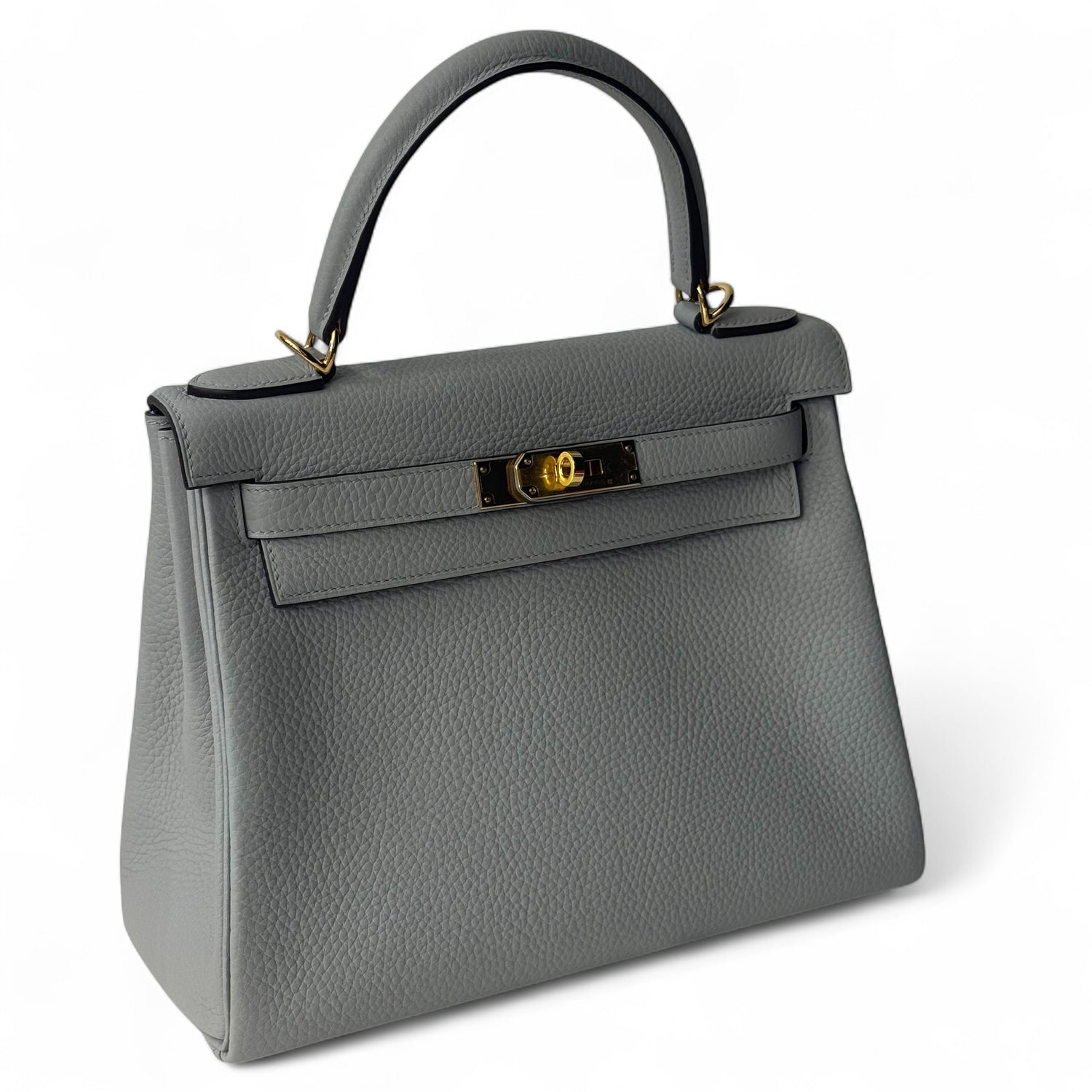 Hermès - Sac Kelly 28 Bleu Glacier