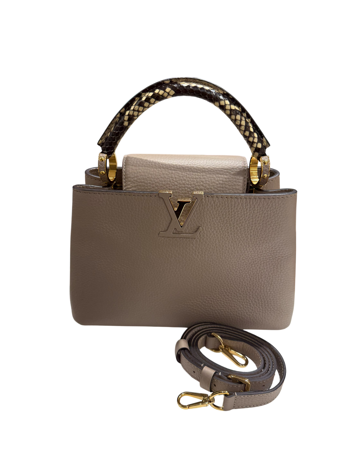 Louis Vuitton - Sac Capucines Bb Python Et Cuir | Les Folies d&