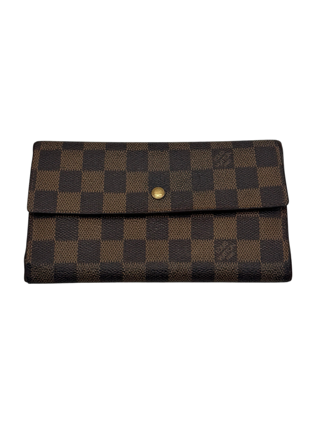 Louis Vuitton - Portefeuille toile damier ébène