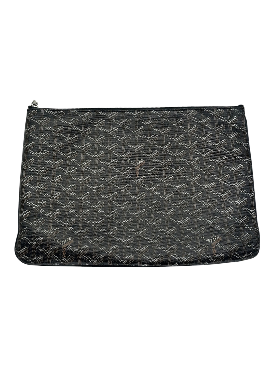 Goyard – Senat-Pochette aus schwarzem Canvas