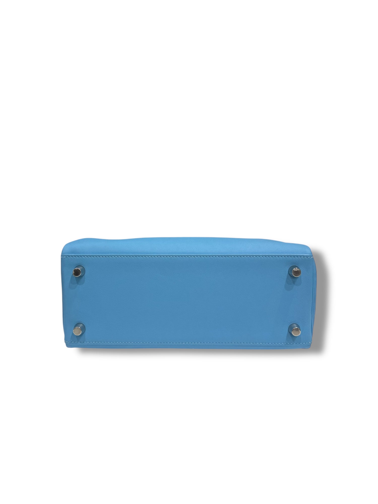 Hermès - Sac Kelly II 25 Swift retourné Bleu Céleste PHW
