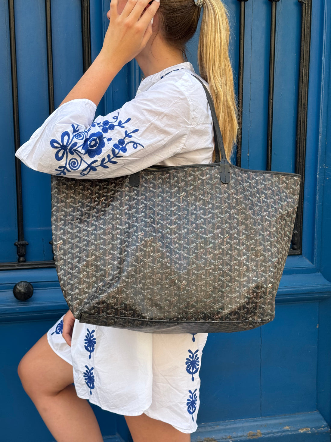 Goyard – St.-Louis-Shopper in Schwarz