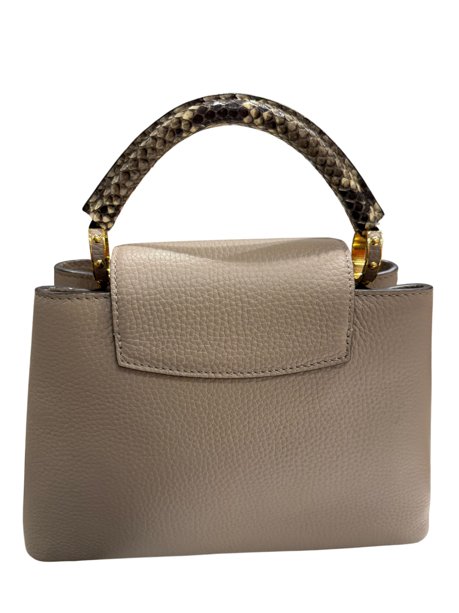 Louis Vuitton - Sac Capucines Bb Python Et Cuir | Les Folies d&