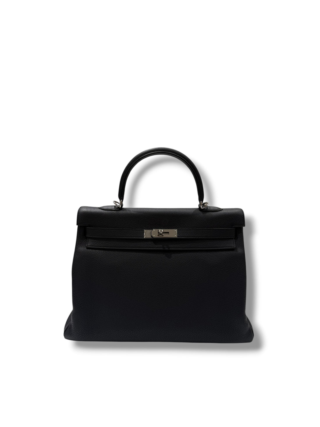 Hermès - Sac Kelly 35 Togo retourné noir
