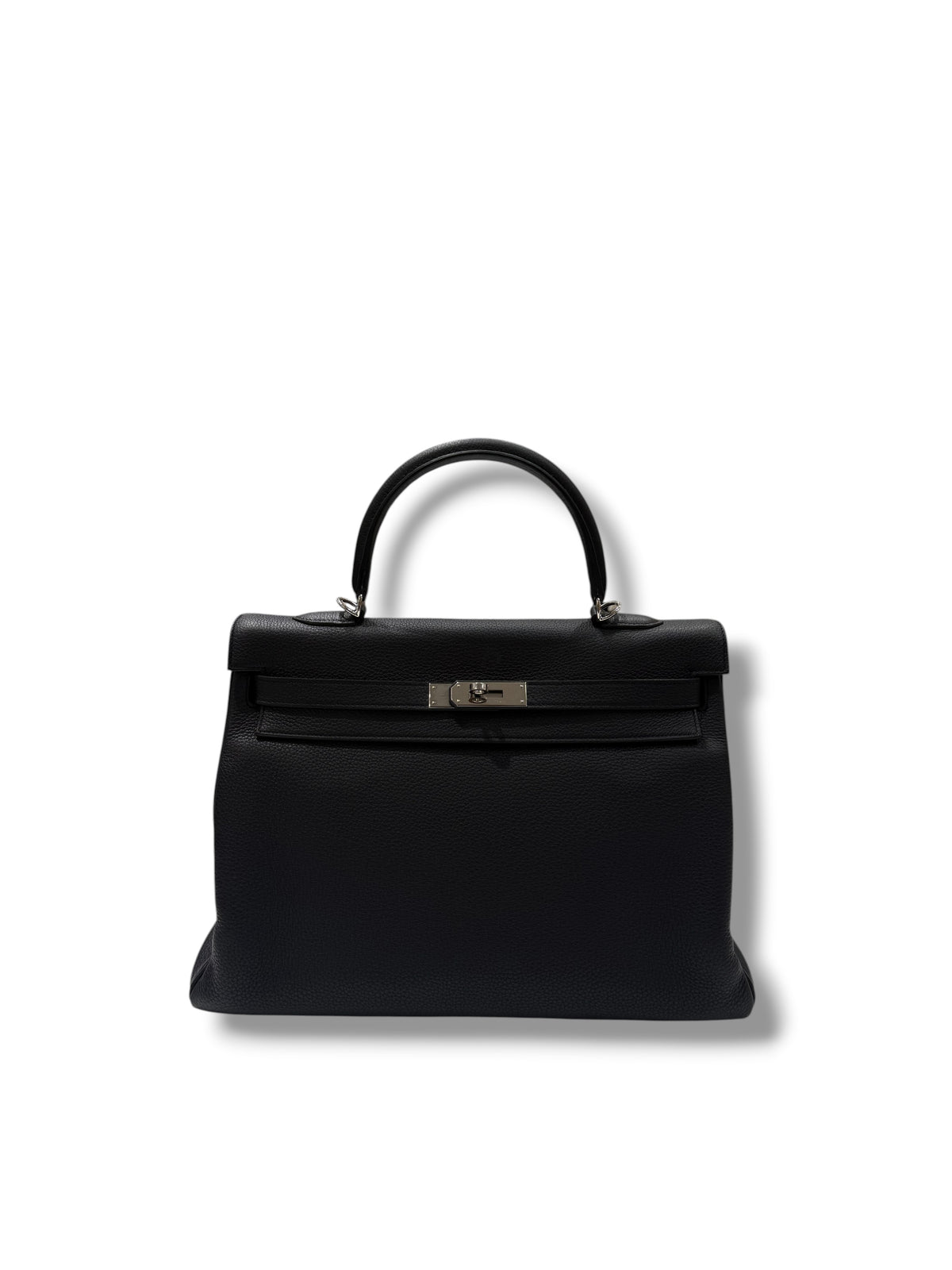 Hermès - Sac Kelly 35 Togo retourné noir