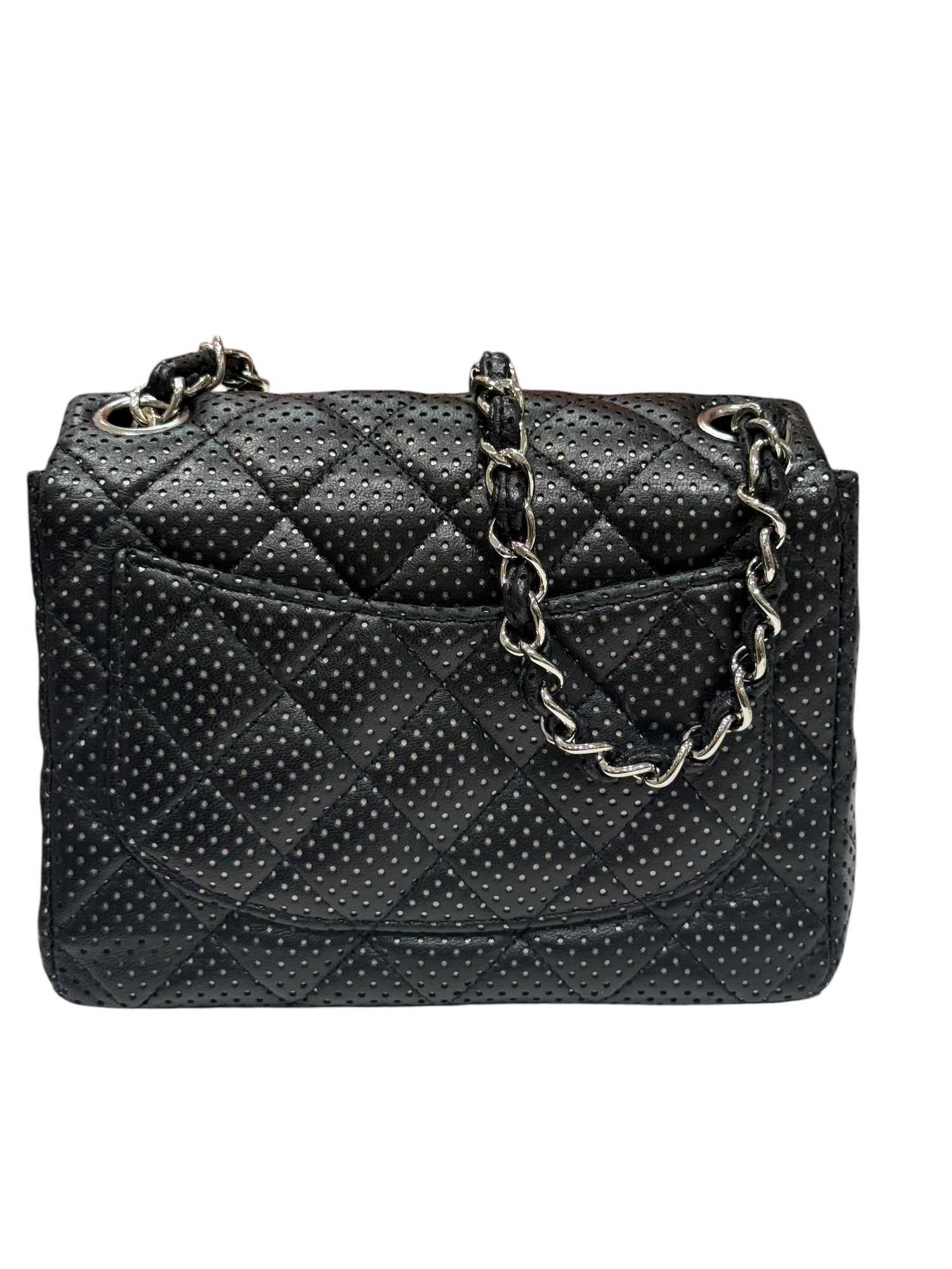 Chanel - Sac classique mini square perforé