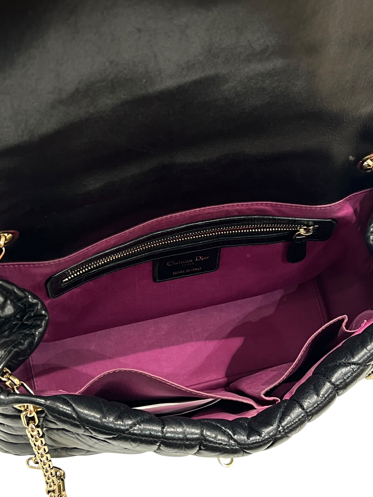 Dior - Vintage Toujours bag in black leather