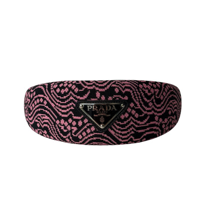 Prada - Serre tête rose et noir