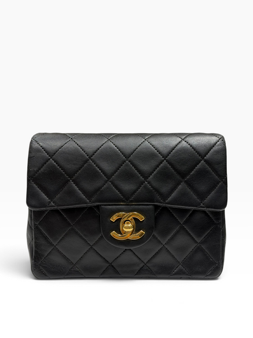 Chanel - Timeless mini en cuir agneau noir