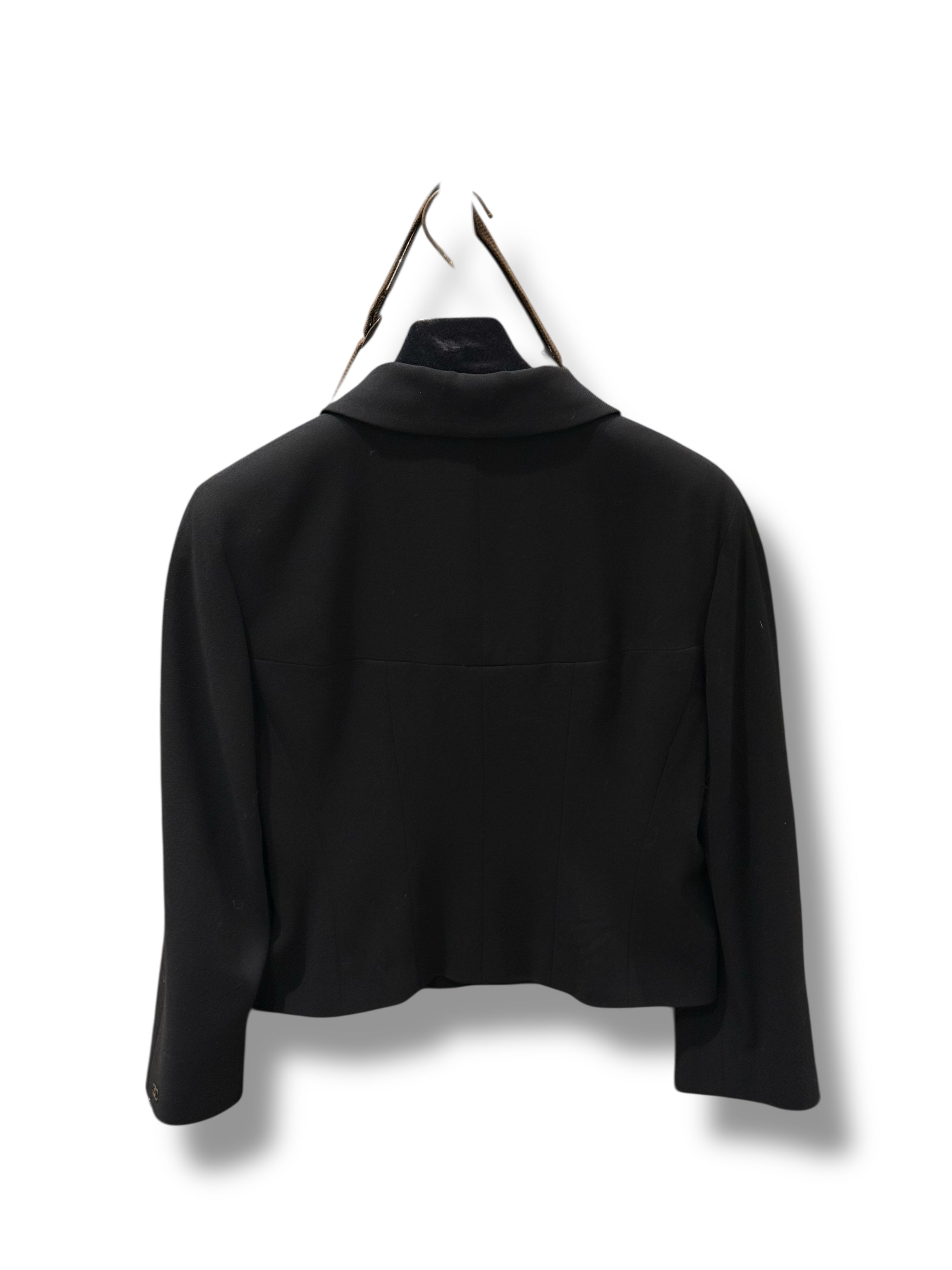 Chanel - Veste Courte Zippée Noire T40 | Les Folies d&