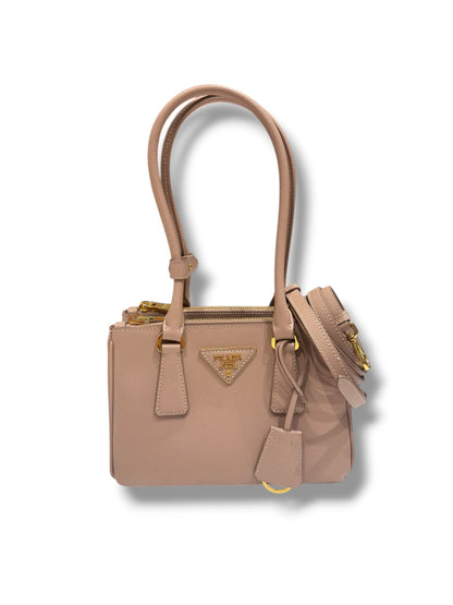 Prada - Sac Galleria Top Handle PM Beige