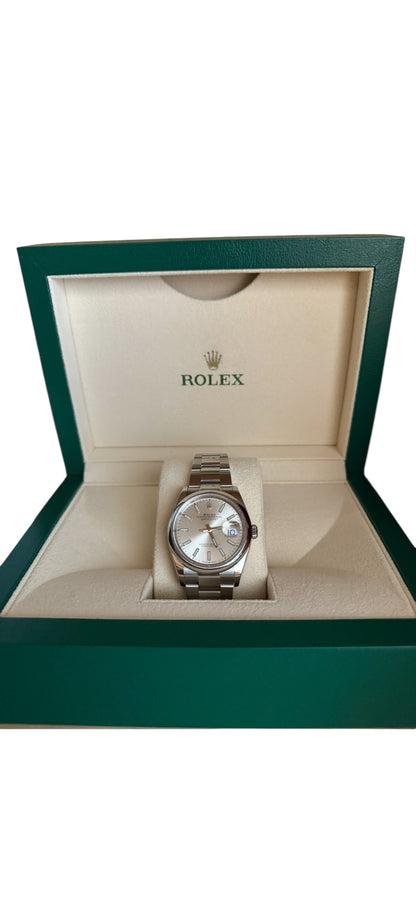 Rolex - Montre Datejust 126200 36mm cadran argentée