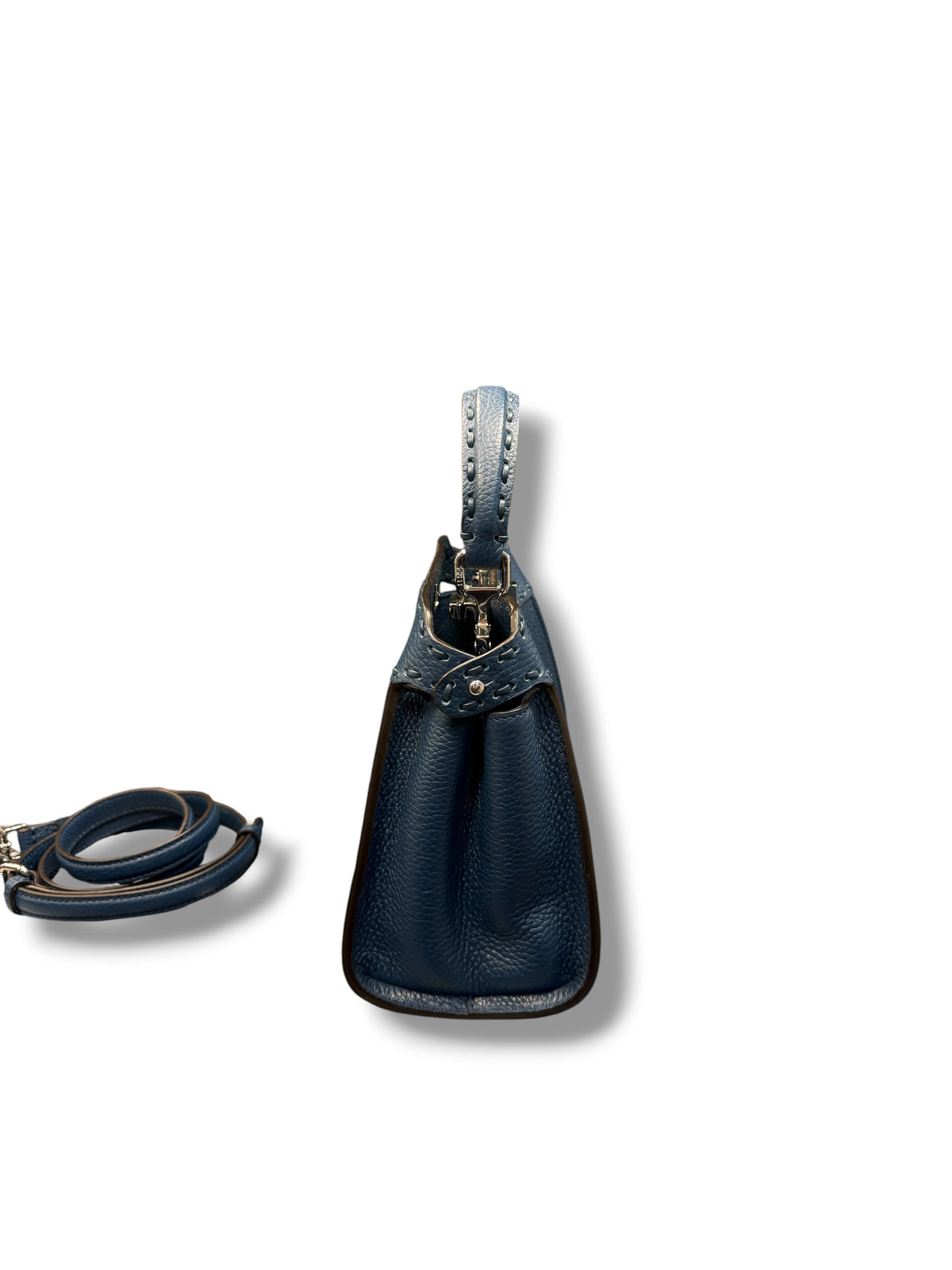 Fendi - Navy Peekaboo ISeeU Selleria bag