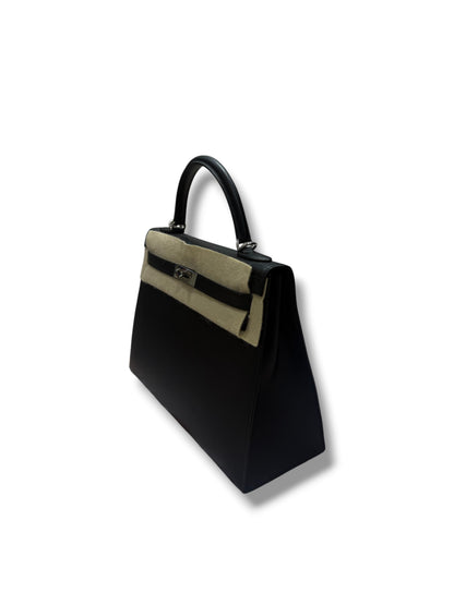 Hermès - Sac Kelly II sellier 32 epsom Noir