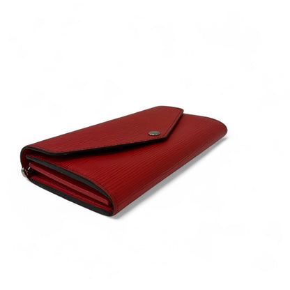 Louis Vuitton - Portefeuille cuir épi rouge