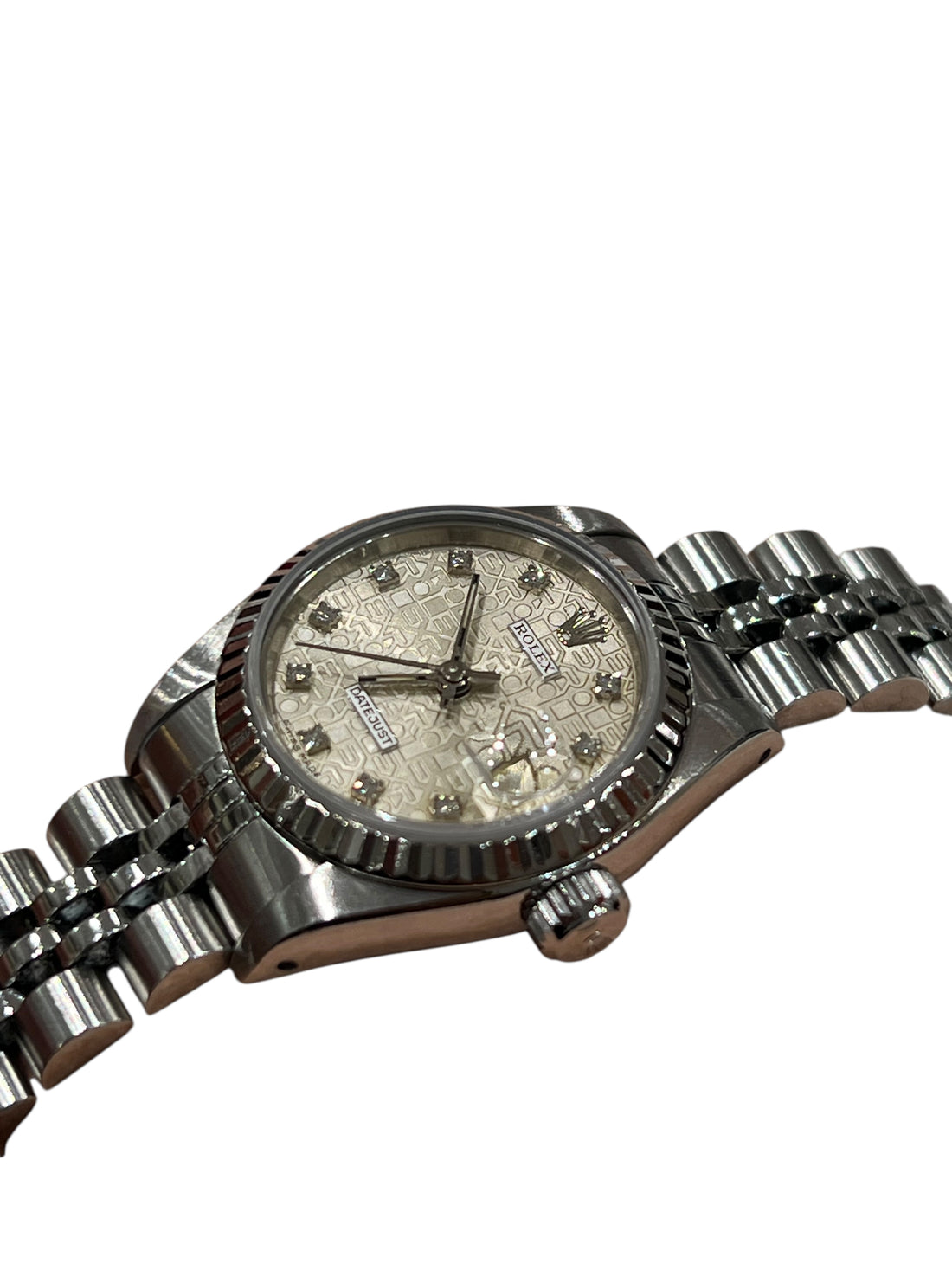 Rolex - montre lady datejust 26mm or gris et acier année 1991