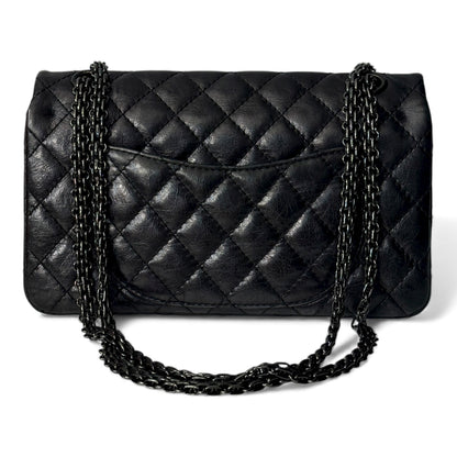 Chanel - Sac 2.55 full black 25 cm