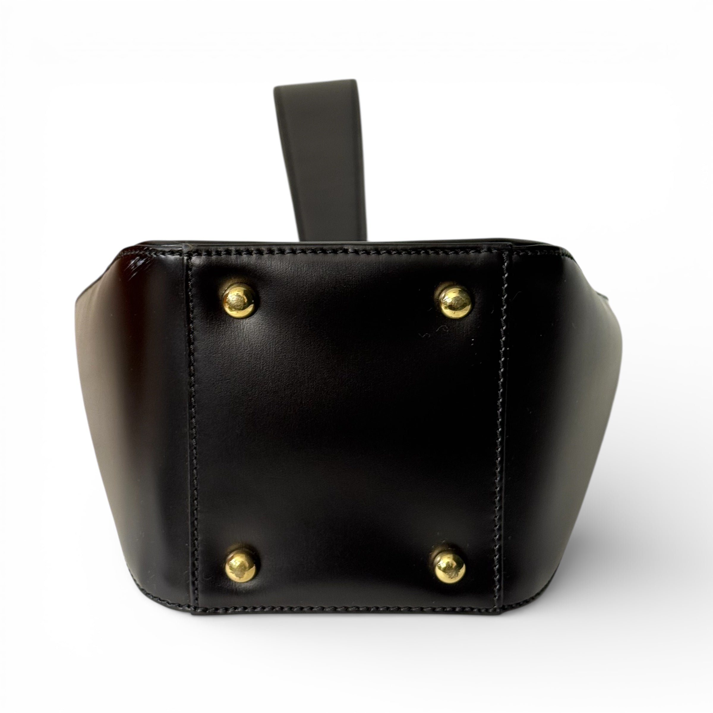 Cartier - Panther-Tasche aus schwarzem Leder