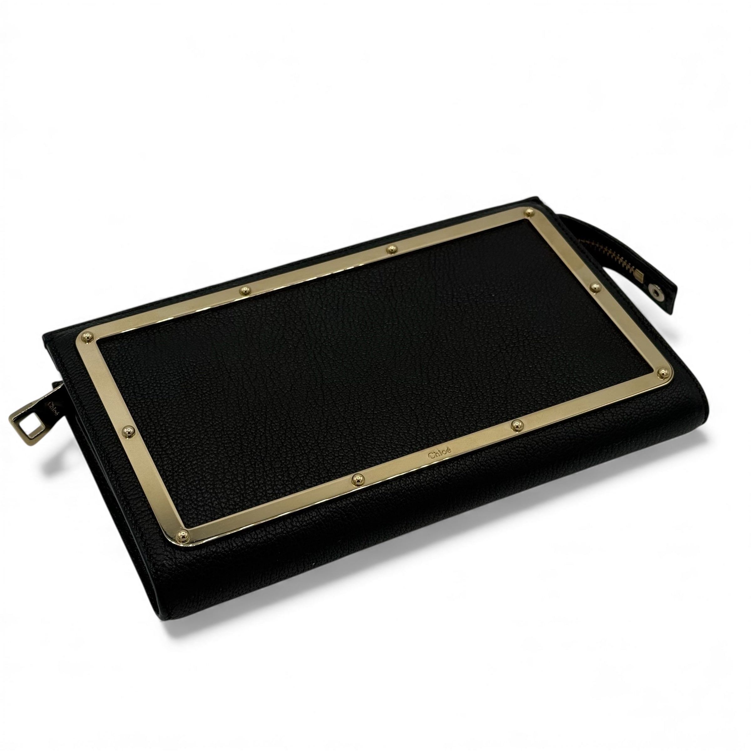 Chloé - Pochette noire cuir