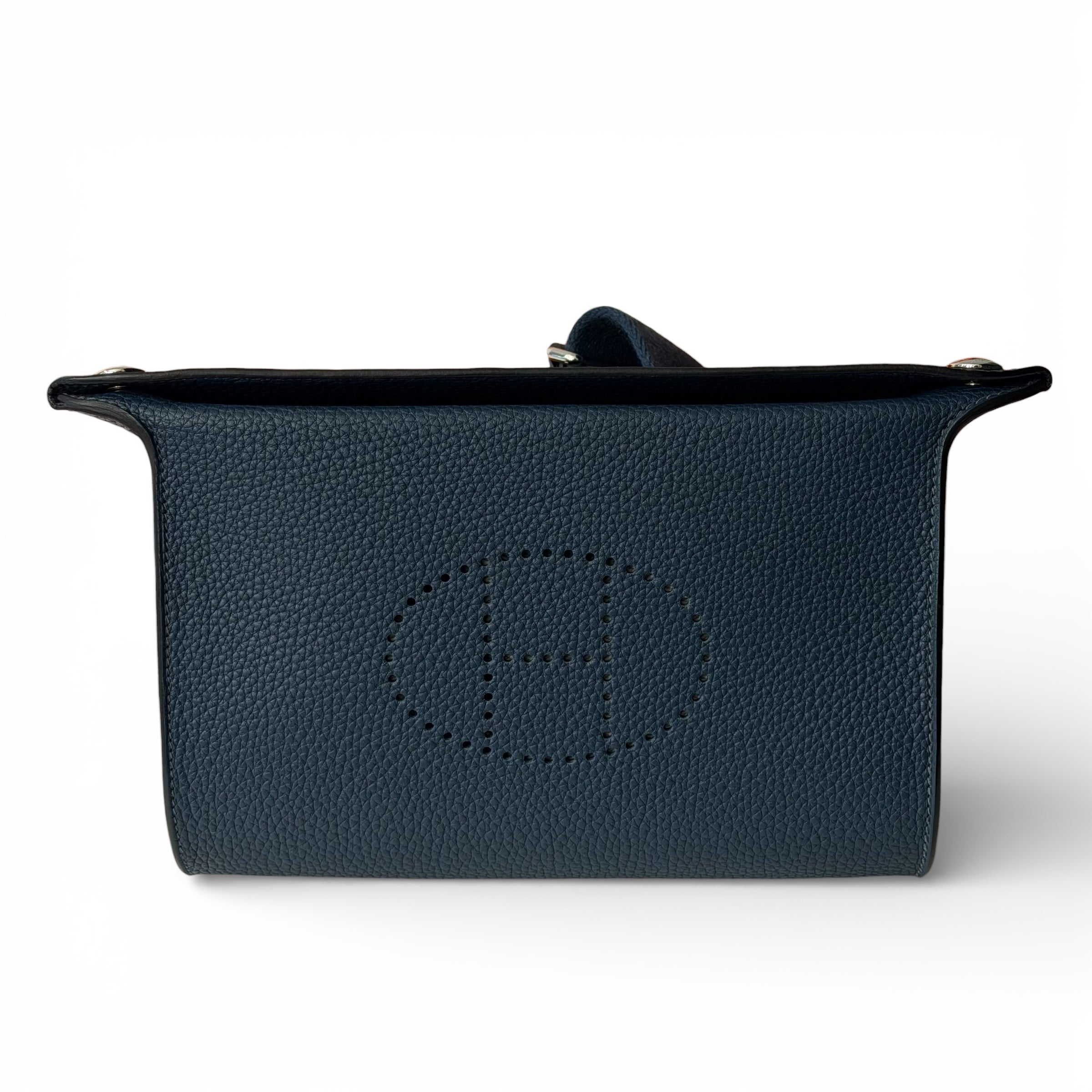 Hermès - Sac Videpoches bleu marine