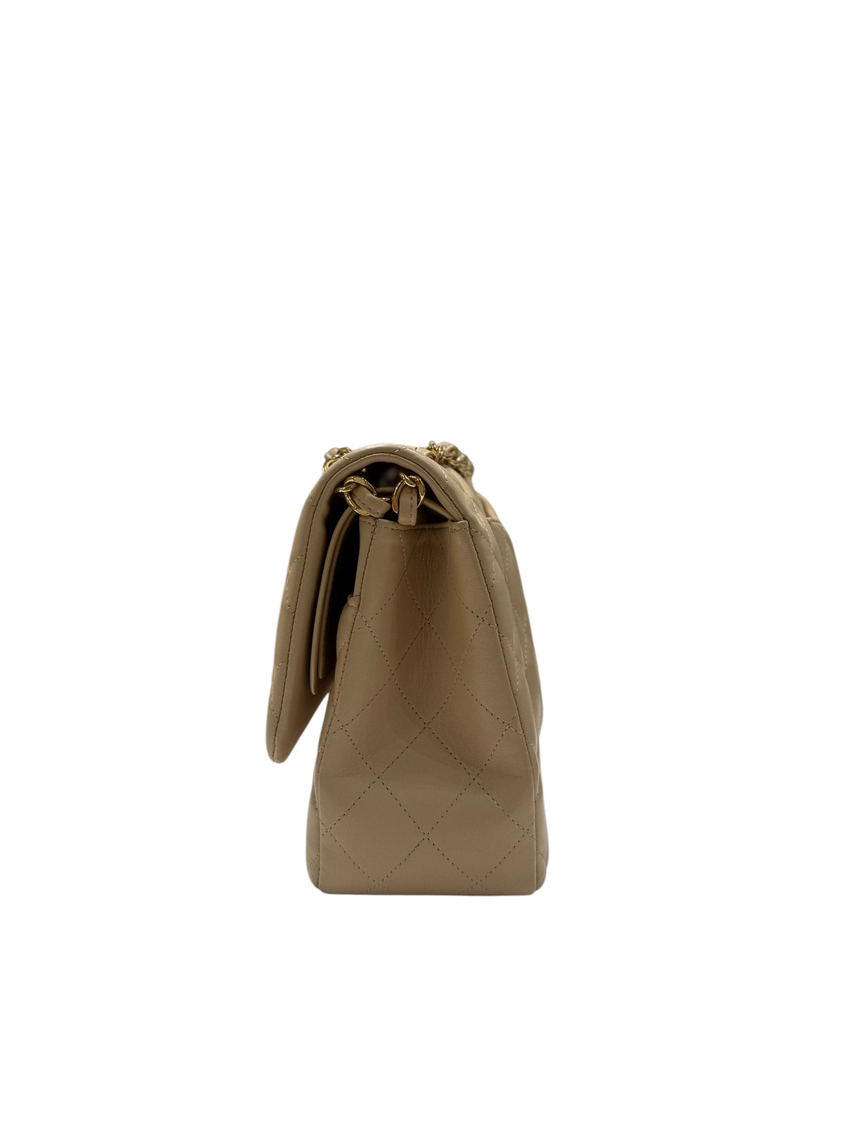 Chanel - Grand Sac Classique 11:12 Jumbo Beige