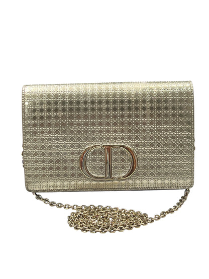 Dior - sac pochette ceinture 30 Montaigne cuir champagne