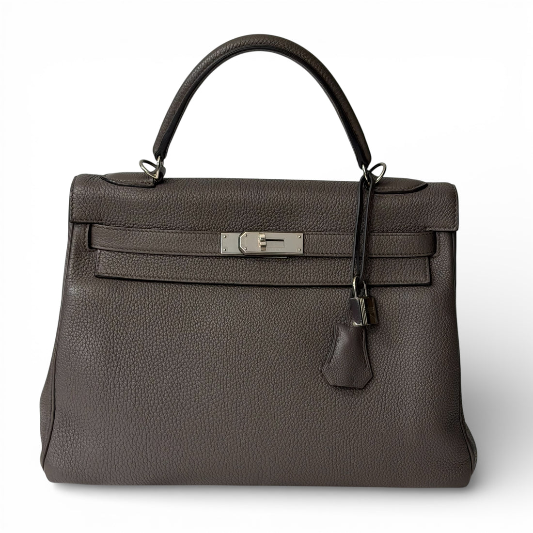 Hermès - Sac Kelly 32 Gris Étain