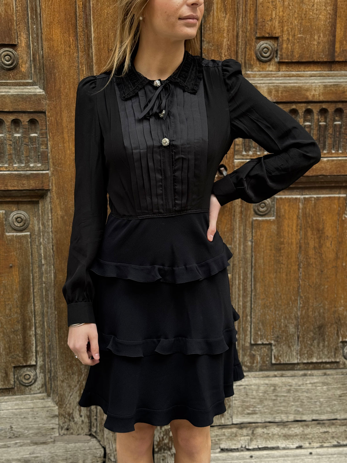 MiuMiu - Kleid mit Volants Gr.38