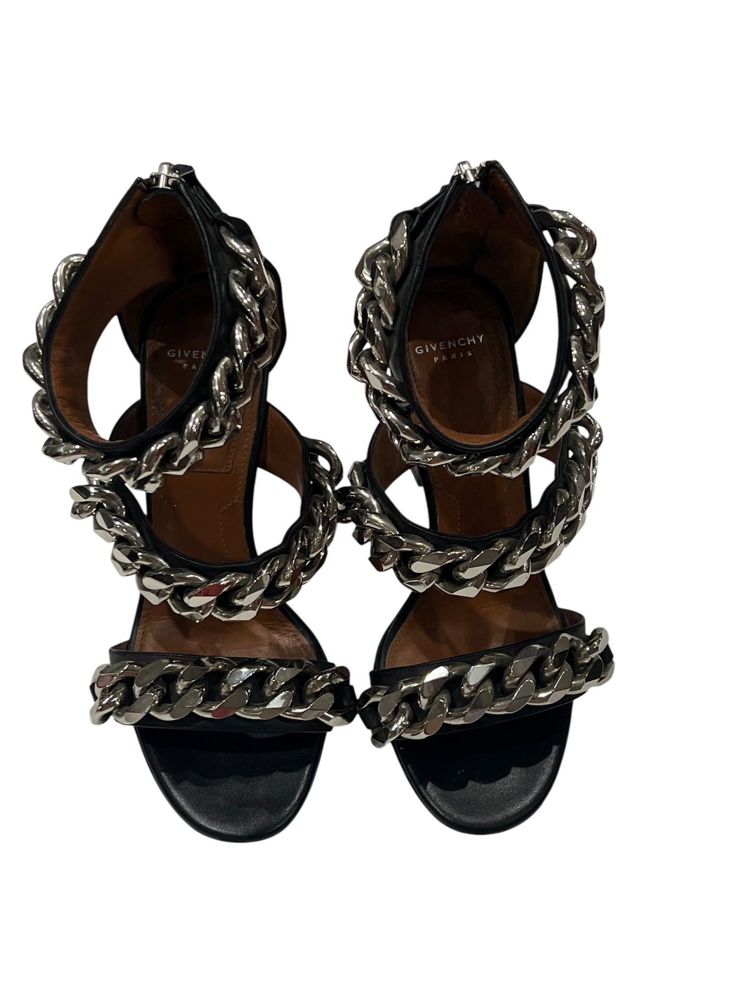 Givenchy - sandales à talons, 3 chaînes T36