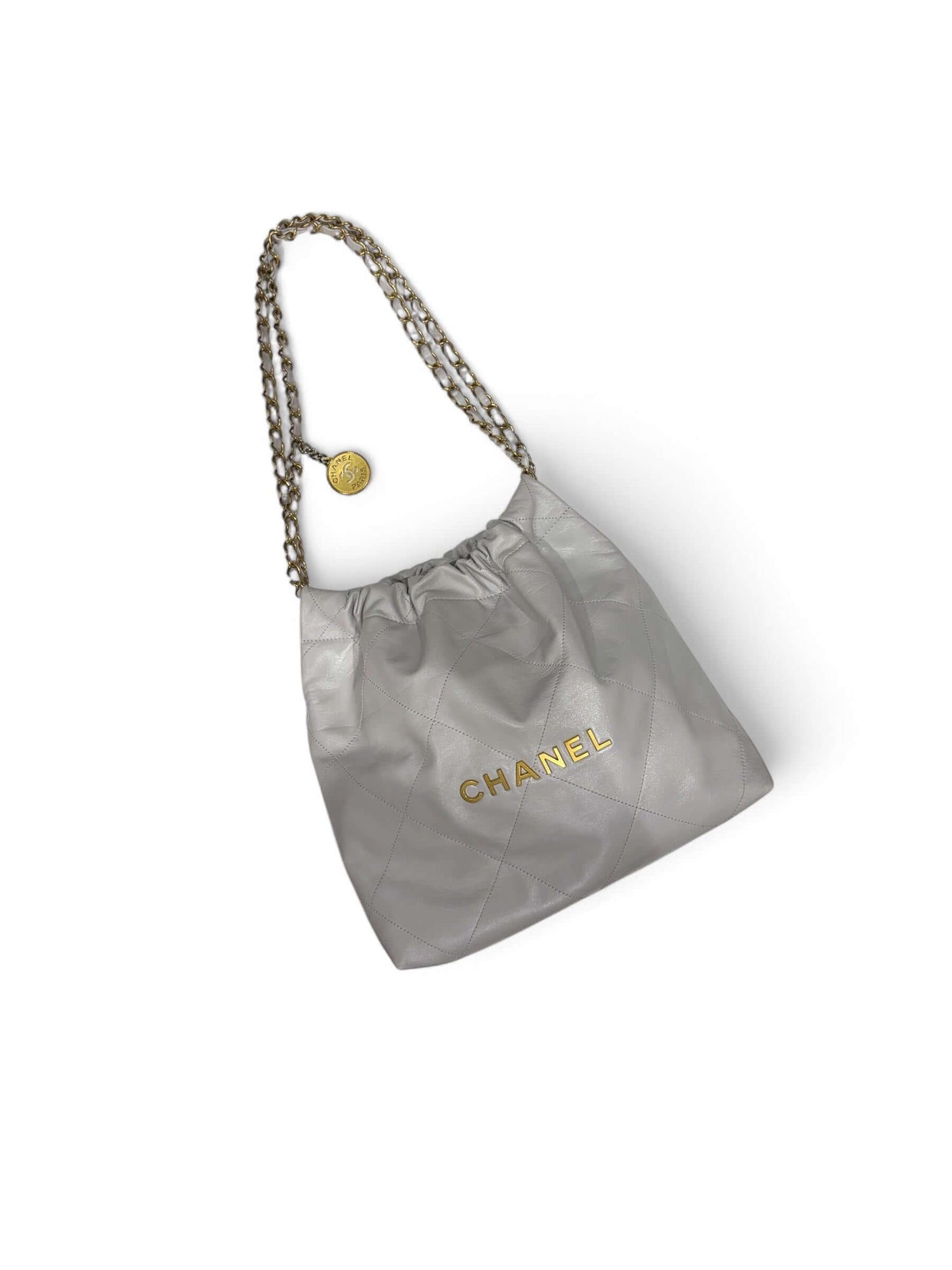 Chanel - Kleine Tasche 22 Hellgrau