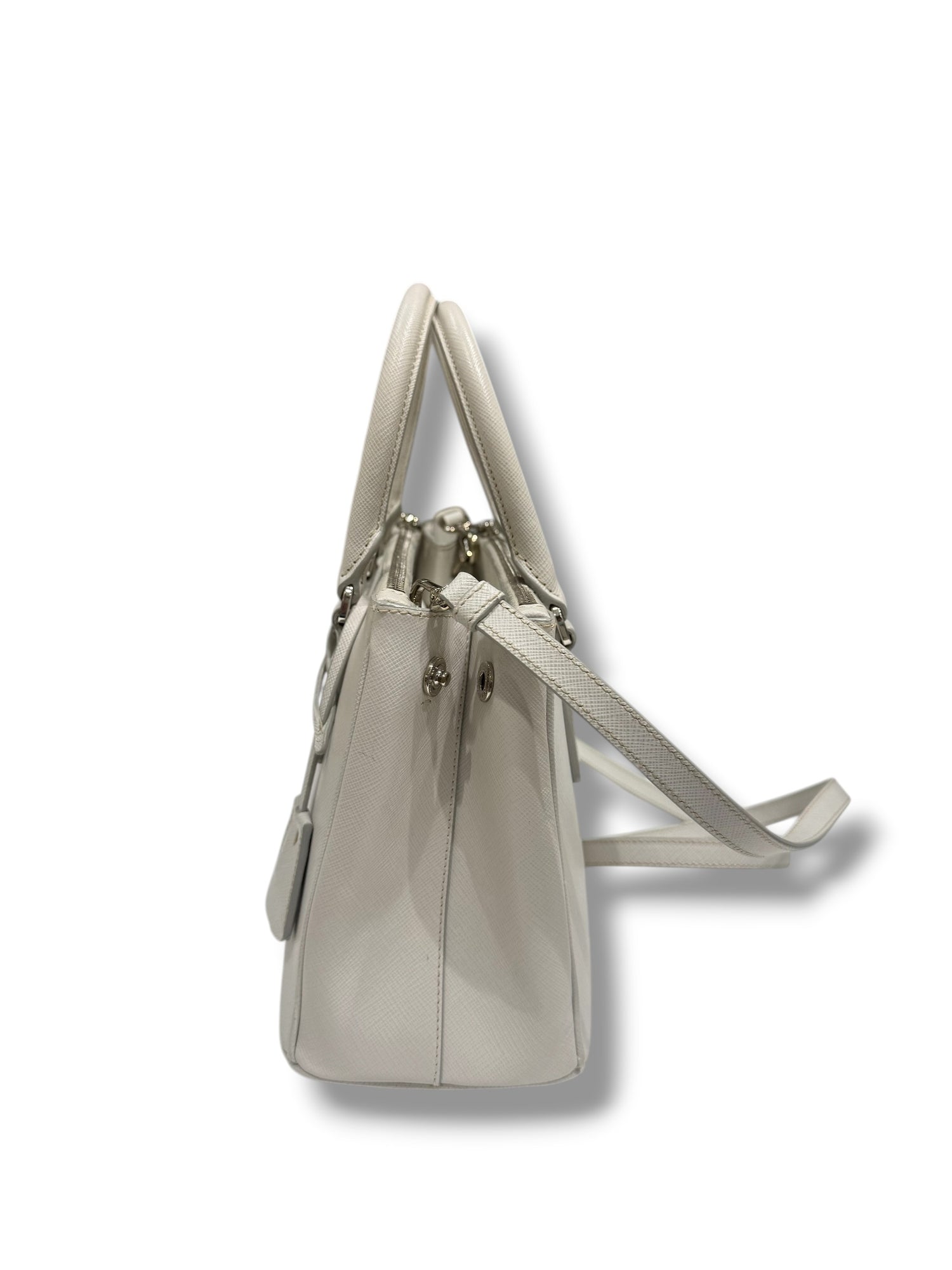 Prada - Sac Galleria Small Blanc