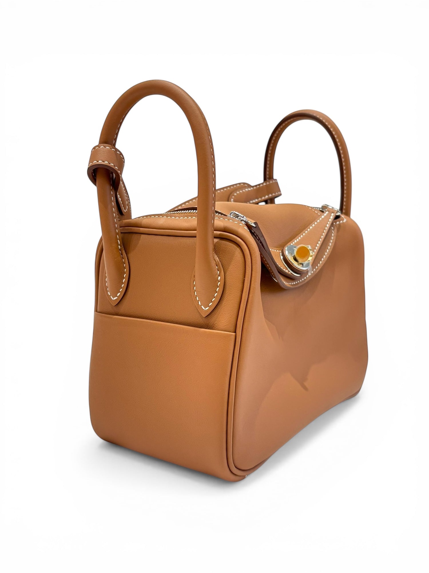 Hermès Mini Lindy Cuir Box Gold | Les Folies d’Eugénie
